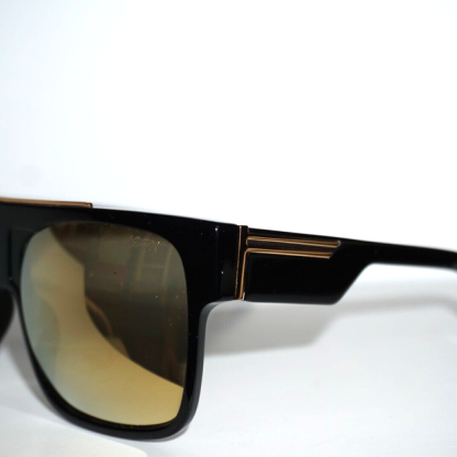 ICON THE BRANDO C1 Black Brown Mirrored Aviator Sunglasses Made in Italy