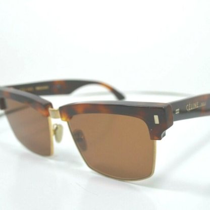 • CÉLINE CL40054U Havana Gold Brown – France Designer Sunglasses