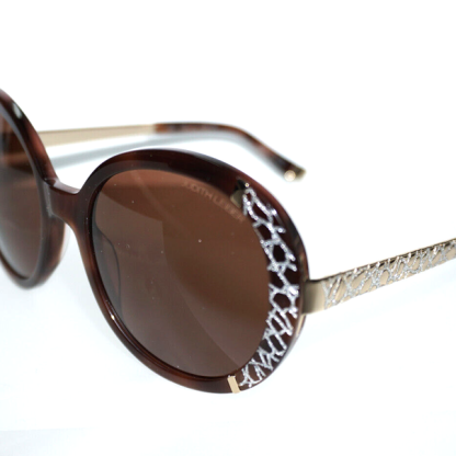 JUDITH LEIBER COUTURE WALTZ WOOD SUNGLASSES