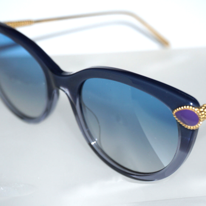 • BOUCHERON 0082S 002 Blue – France Designer Sunglasses